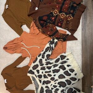 Brown and Orange Sweater Collection